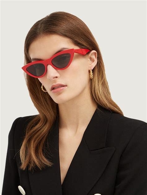 celine red glasses